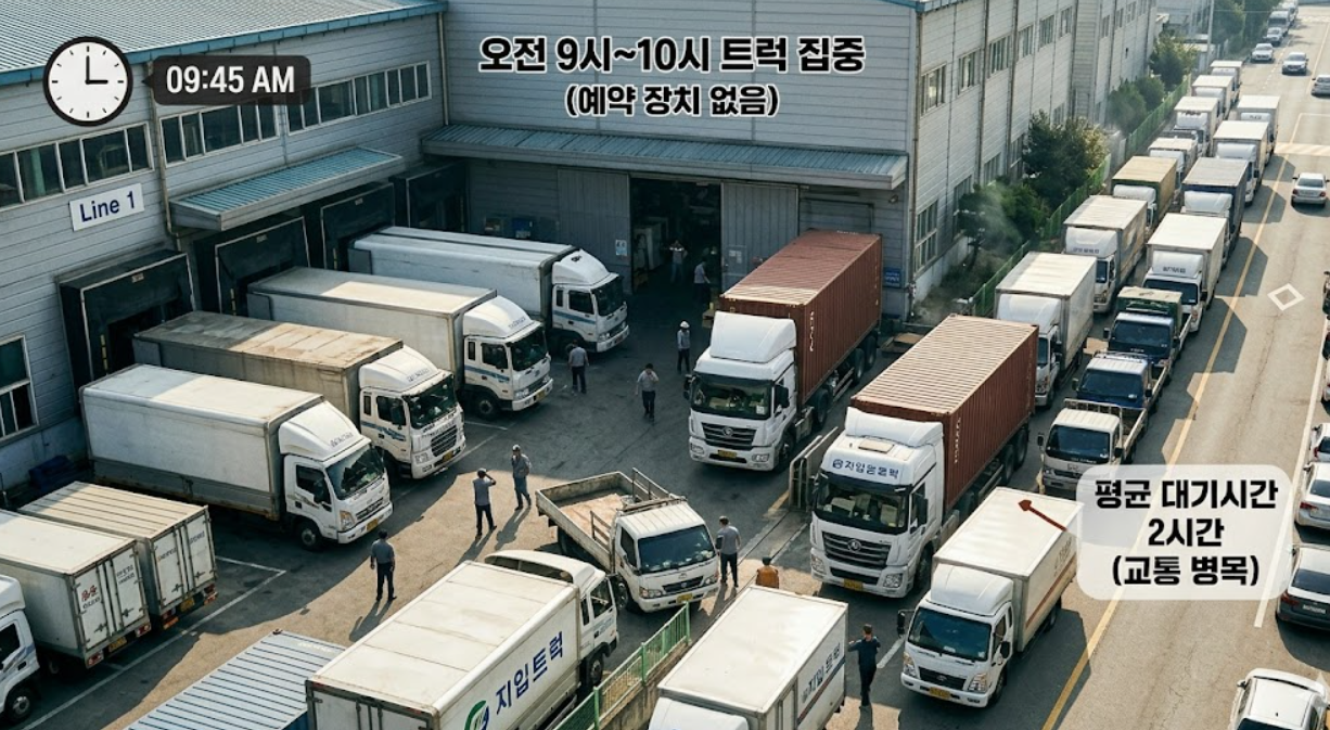 도크 대기 병목